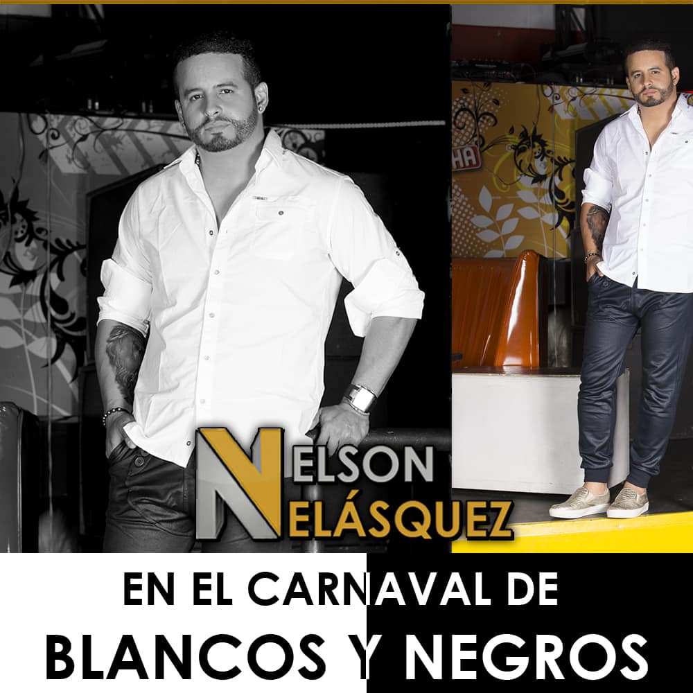 Nelson Velásquez en el Carnaval de Blancos y Negros