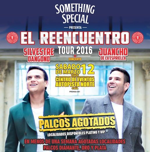 Tour el Reencuentro Silvestre Dangond y Juancho