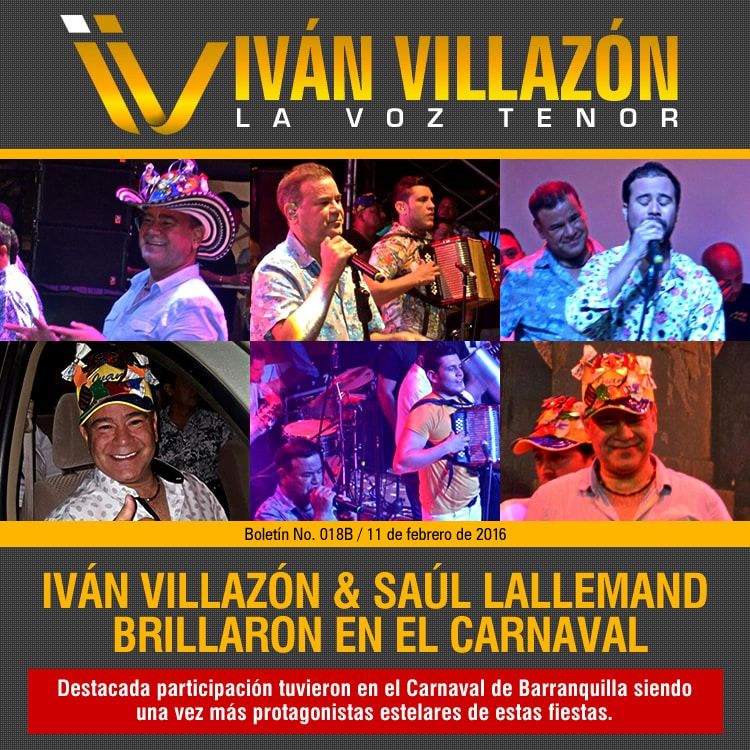IVÁN VILLAZÓN & SAÚL LALLEMAND brillaron en el Carnaval