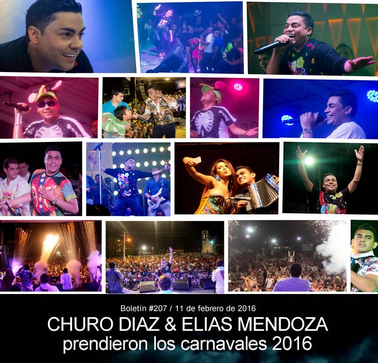 Churo Diaz & Elias Mendoza prendieron los carnavales 2016