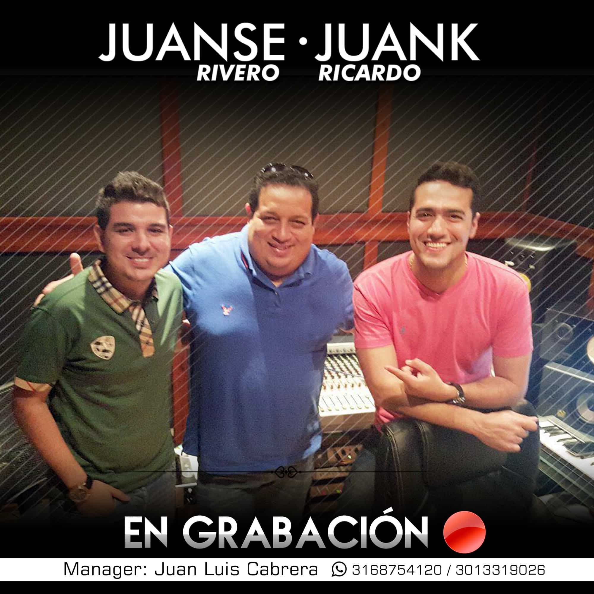 Juanse Rivero y Juank Ricardo graban su primer álbum en Barranquilla