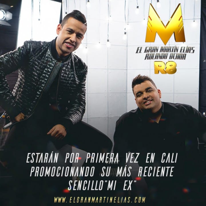 Martín Elías y Rolando Ochoa por primera vez en Cali de promoción