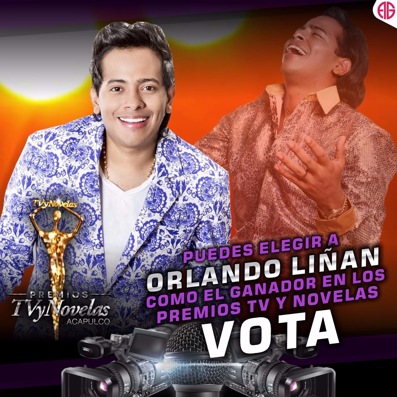 Orlando Liñán nominado a Protagonista Favorito Masculino de los Premios TV y Novela