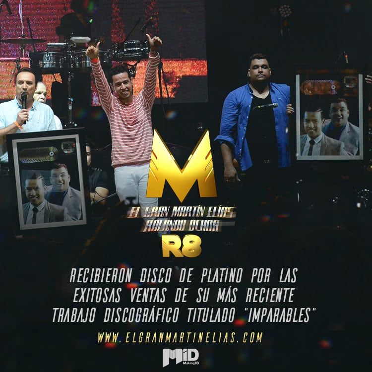Martín Elías & Rolando Ochoa recibieron disco de platino