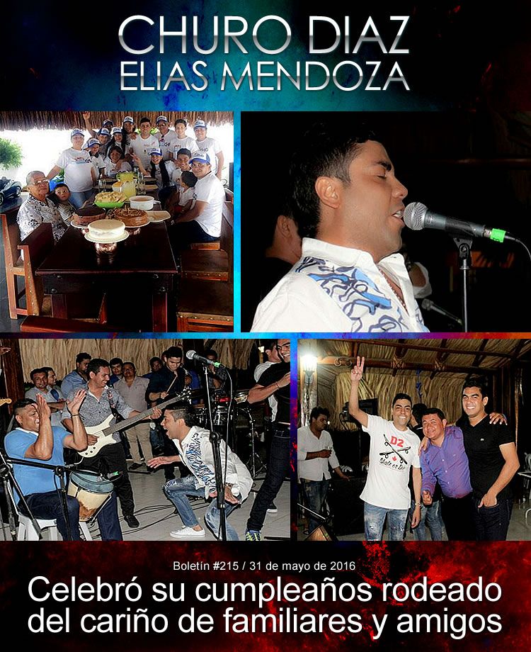 Churo Díaz celebró su cumpleaños rodeado del cariño de familiares y amigos