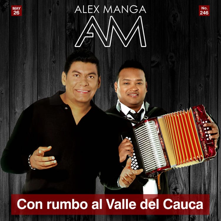 Alex Manga rumbo al Valle del Cauca