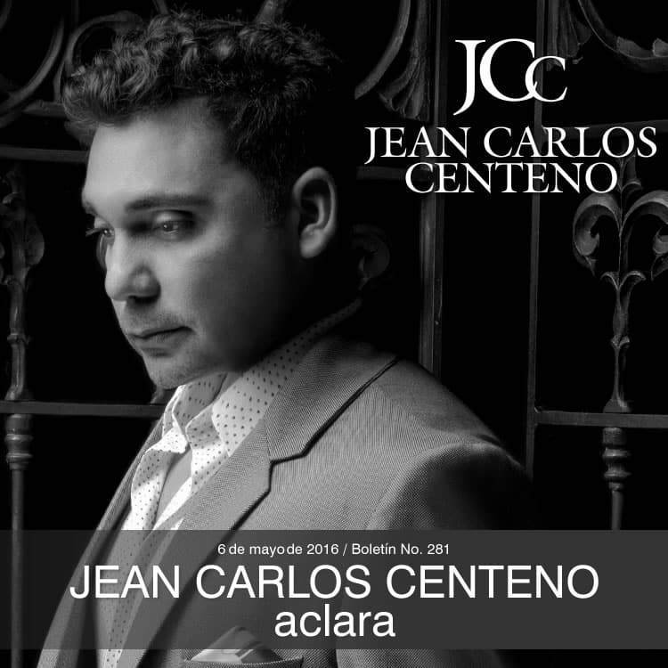 Comunicado oficial de Jean Carlos Centeno sobre la suplantación de su identidad