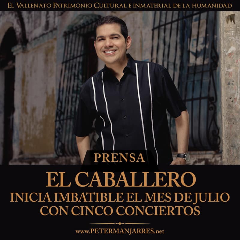 Peter Manjarrés inicia Imbatible el mes de Julio