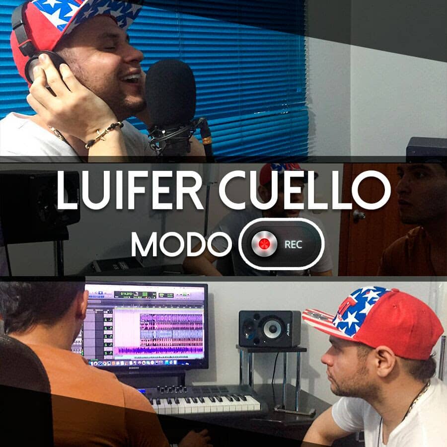 Luifer Cuello grabando sorpresa para sus Fanáticos
