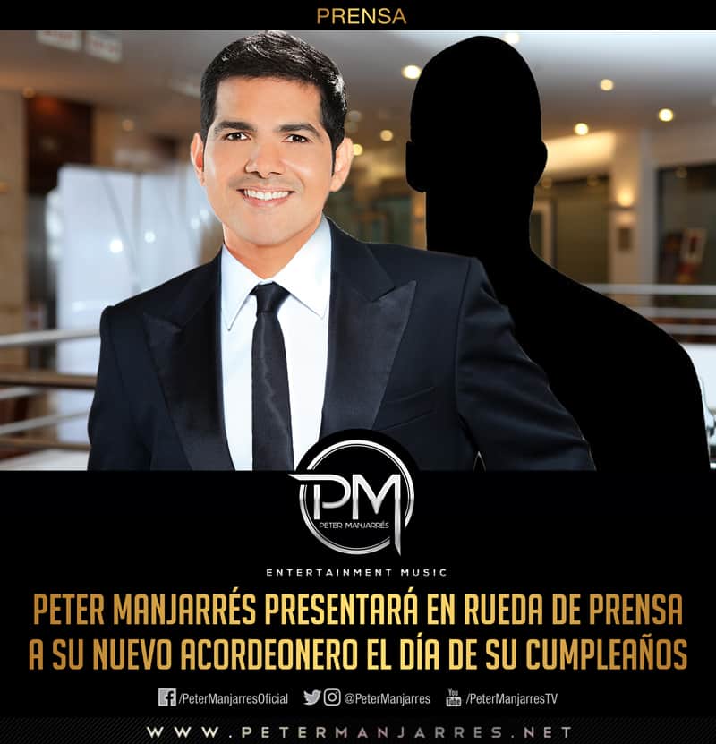 Peter Manjarres presenta su nuevo acordeonero