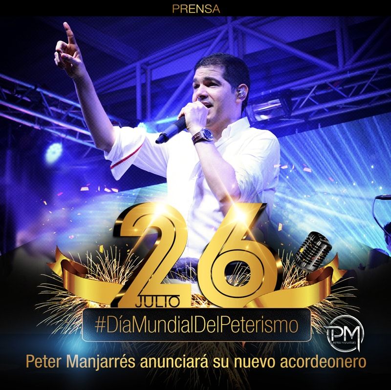 Peter Manjarrés anunciara el nombre de su nuevo acordeonero