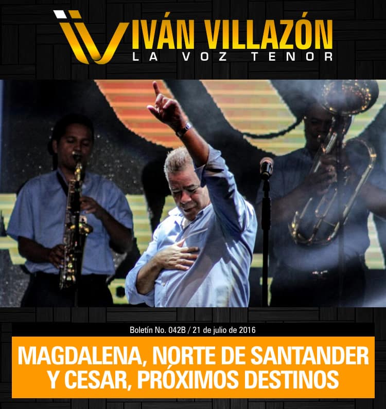 Magdalena, Norte de Santander y Cesar, próximos destinos de Iván Villazón