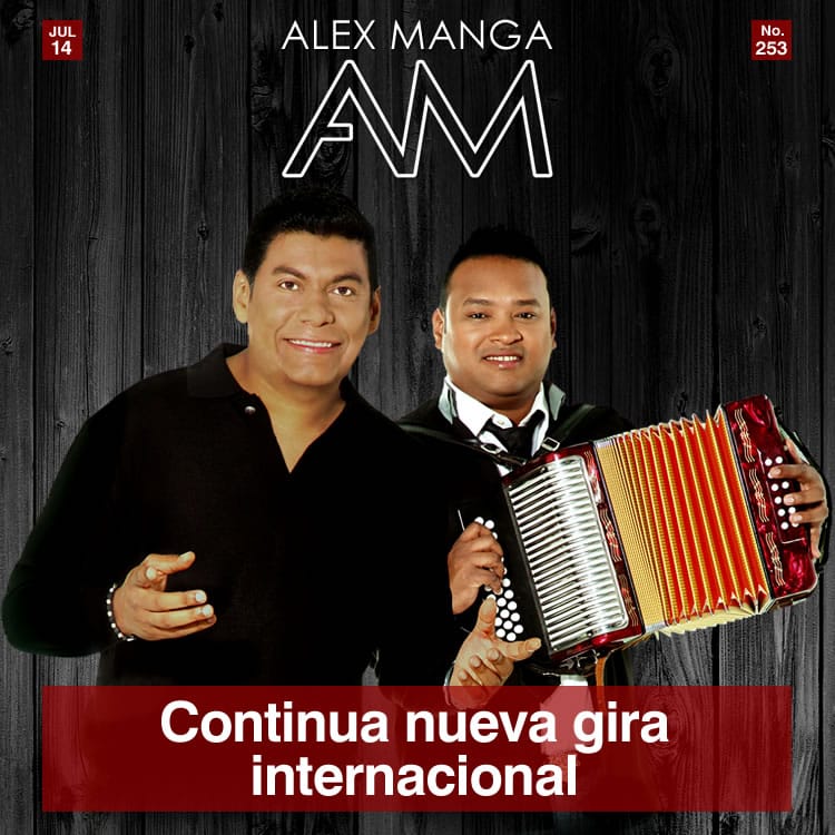 Alex Manga de Gira en Estados Unidos