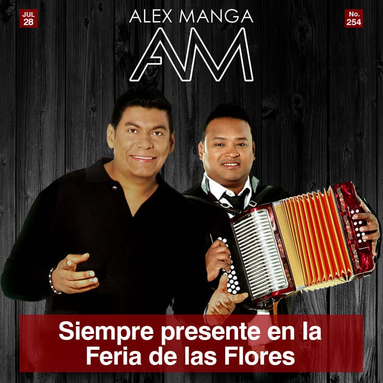 Alex Manga siempre presente en la Feria de las Flores