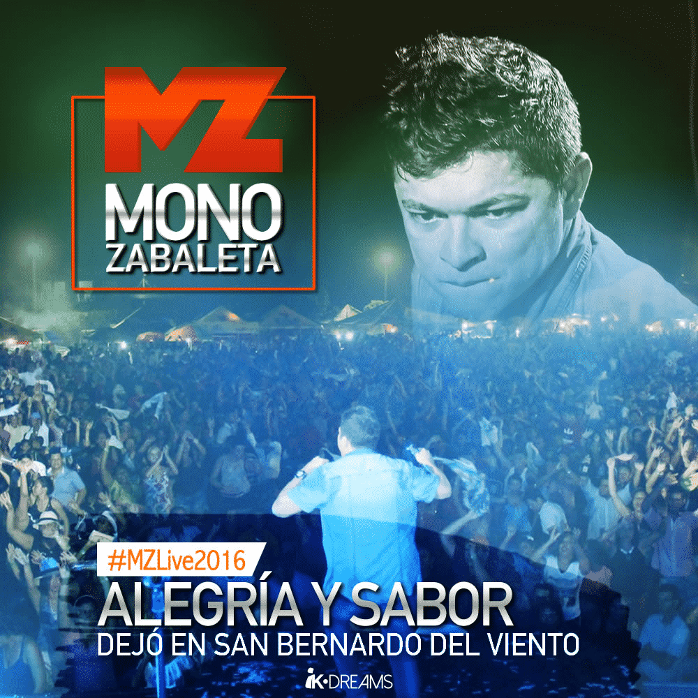 Mono Zabaleta alegria y sabor dejó en San Bernardo del viento