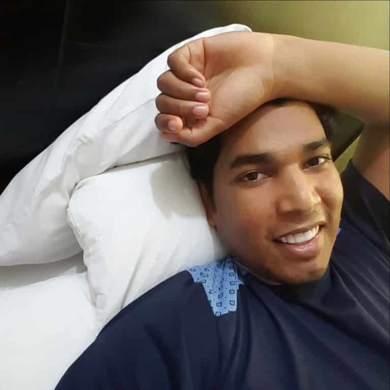 Keyner Morales recuperandose