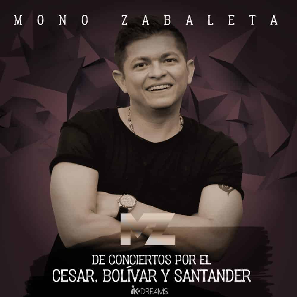 Mono Zabaleta de conciertos por el Cesar,Bolívar y Santander