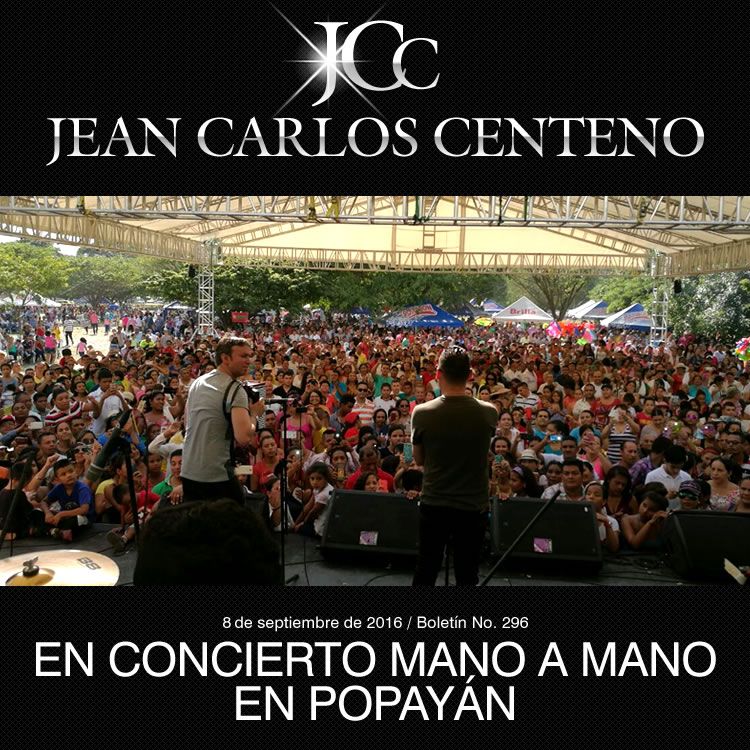 Jean Carlos Centeno en concierto mano a mano en Popayán