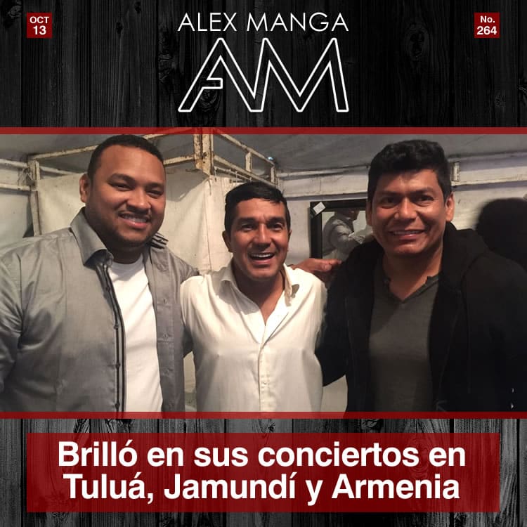 Alex Manga y Neno Beleño brillaron en sus conciertos en Tuluá, Jamundí y Armenia