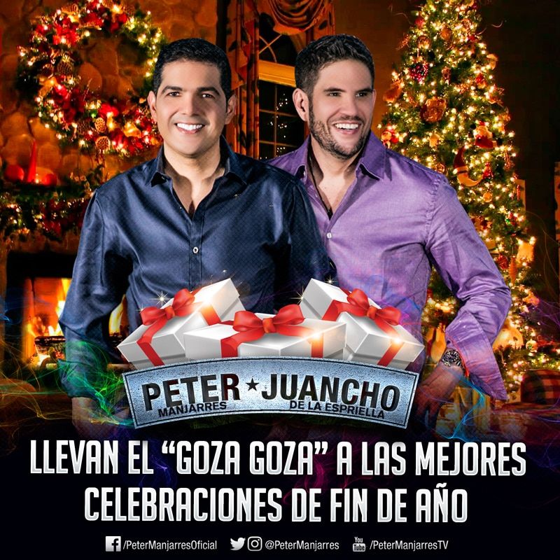 Peter Manjarrés y Juancho de la Espriella llevan el Goza Goza a las mejores fiestas de Fin de año