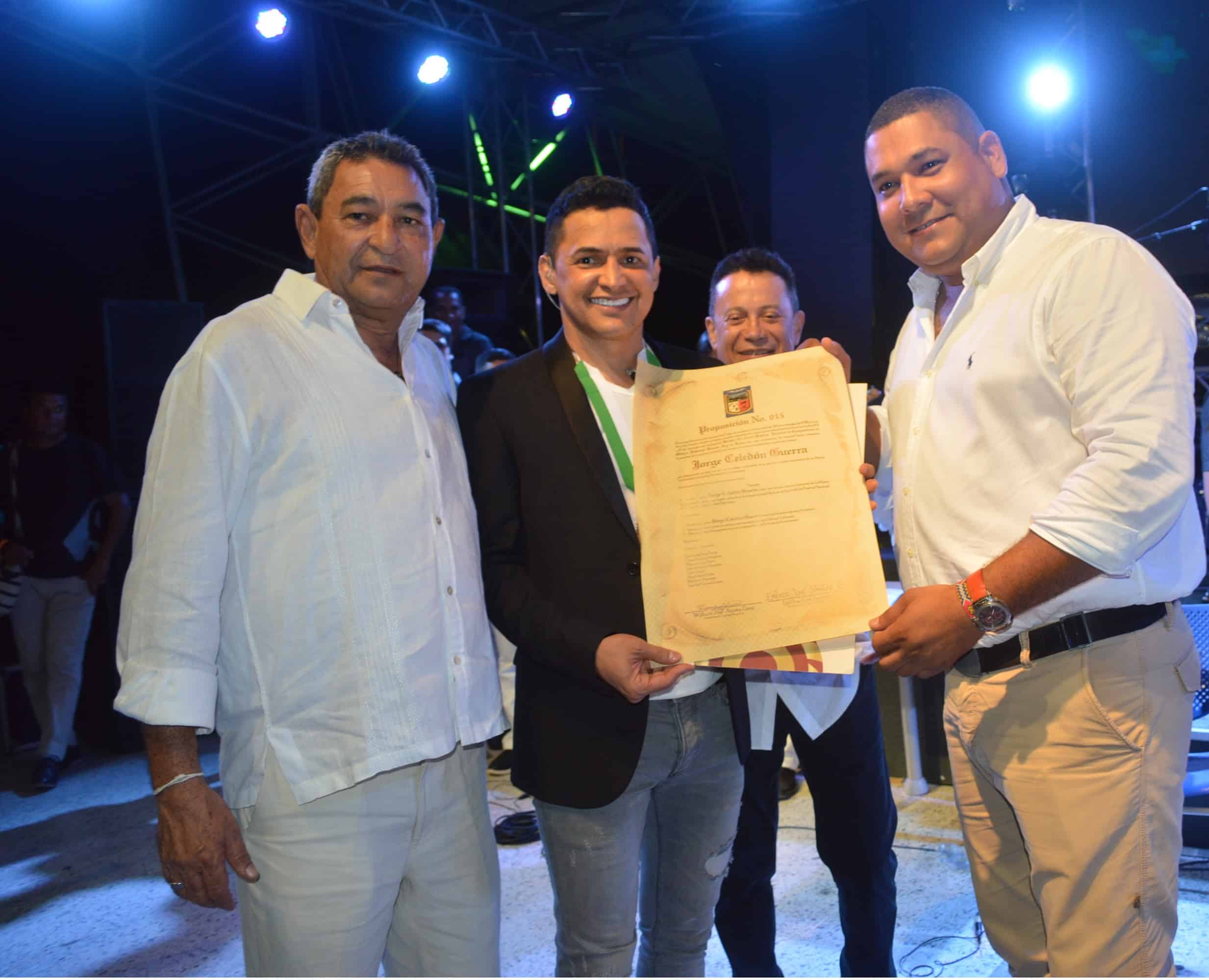 Jorge Celedón declarado ‘Hijo Adoptivo’ de San Juan del Cesar - Guajira