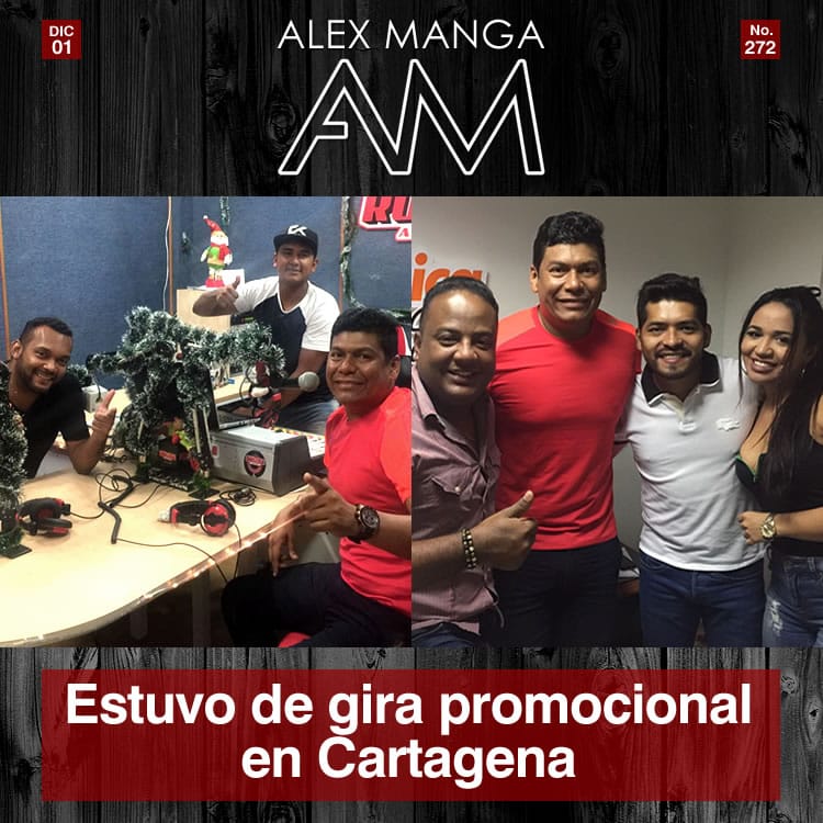 Alex Manga estuvo de gira promocional en Cartagena