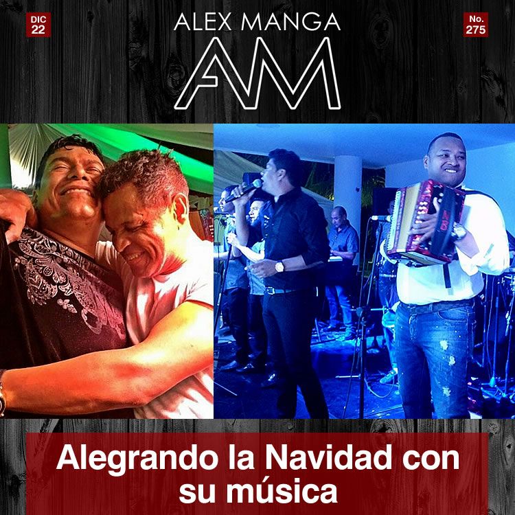 Han sido muchos los eventos en los que ha actuado por estos días el internacional ALEX MANGA, alegrando las fiestas de Navidad con su música