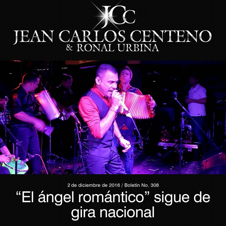 “El ángel romántico” Jean Carlos Centeno sigue de gira nacional