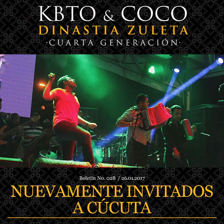 Kbeto Zuleta & Coco Zuleta nuevamente invitados a Cúcuta