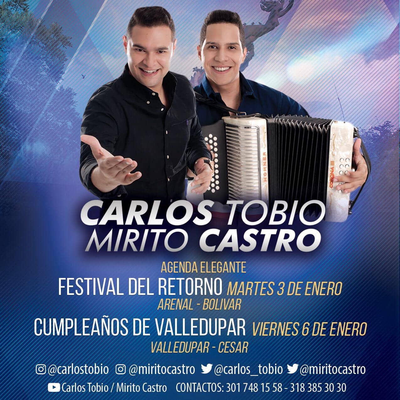 Carlos Tobio & Mirito Castro Inician el nuevo año con pie derecho