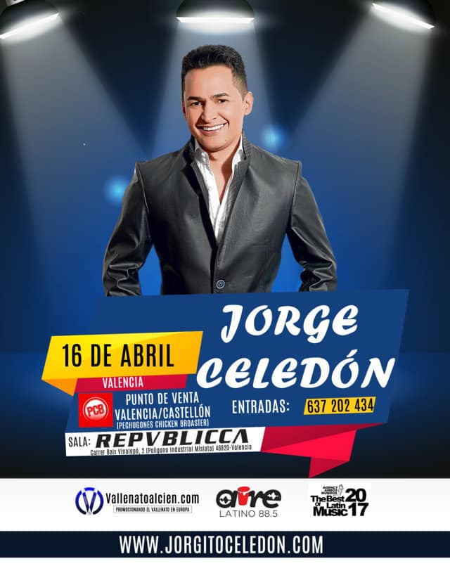 Jorge Celedon de concierto en Valencia