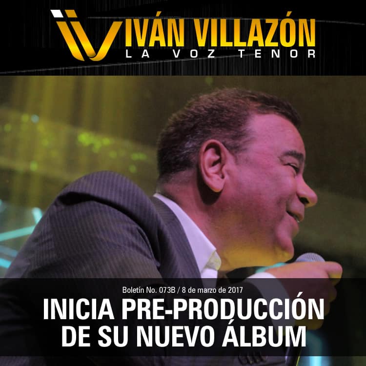 Ivan Villazón arranco preproduccion de su nuevo CD