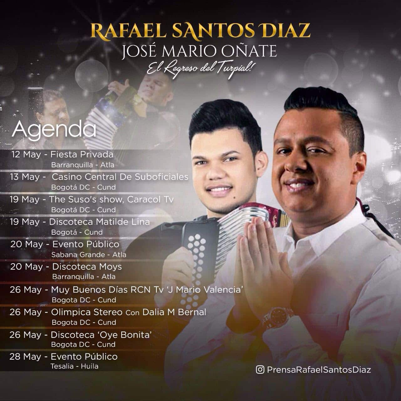 Rafael Santos, con un mes de mayo lleno de bendiciones