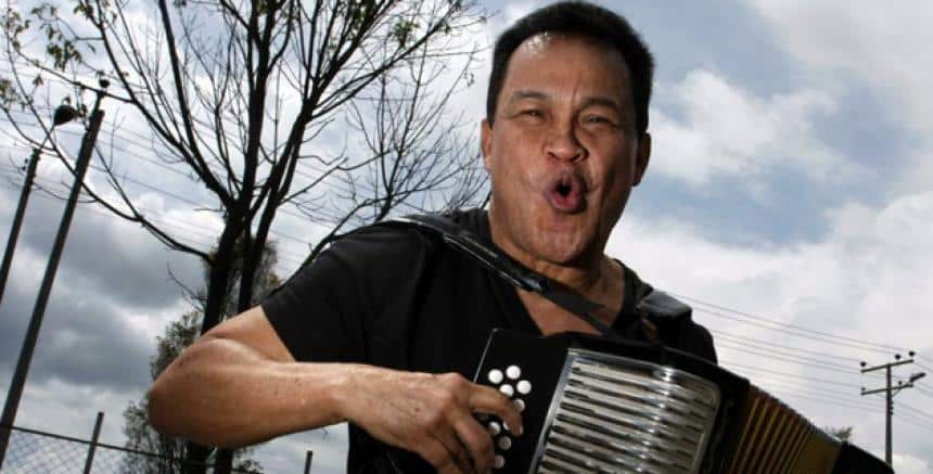 Alfredo Gutierrez en el cuna de acordeones