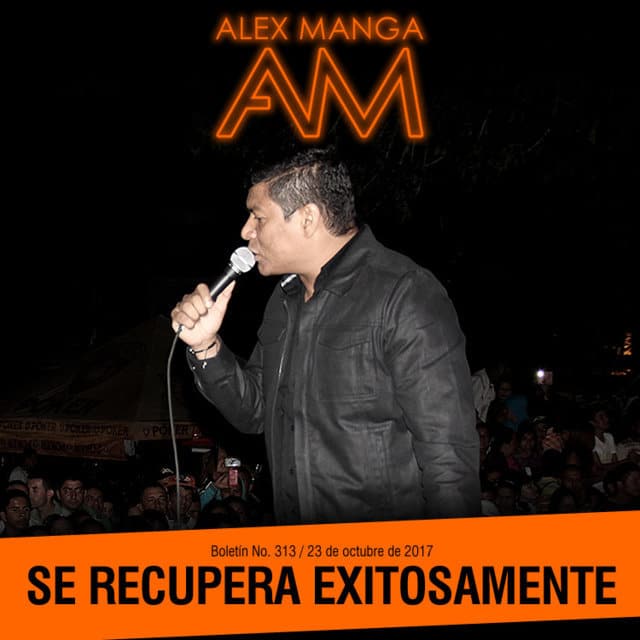 Alex Manga se recupera satisfactoriamente