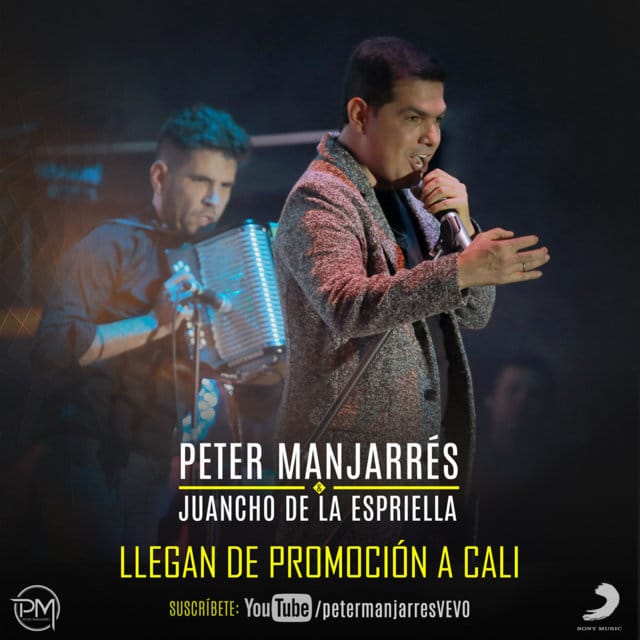 Peter Manjarrés y Juancho de promoción en Cali via @Vallenatoalcien