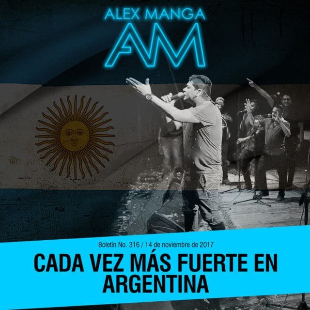 Alex Manga cada vez más fuerte en Argentina