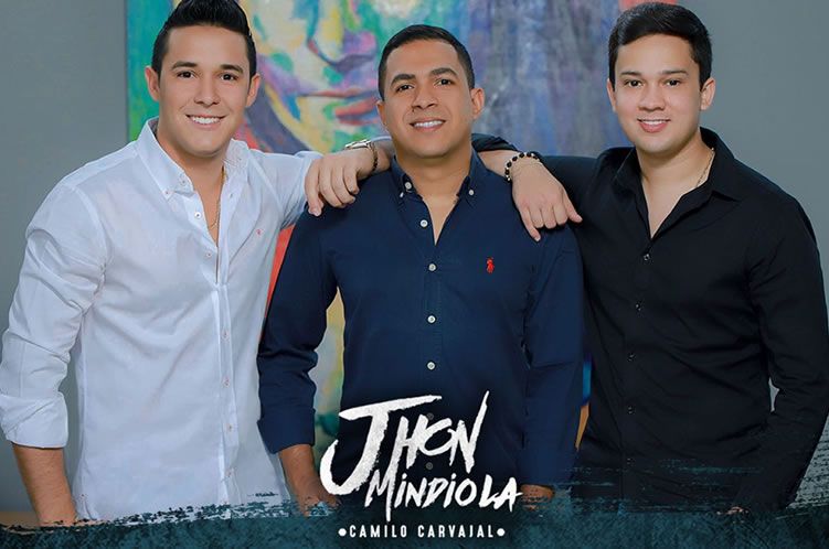 Jhon Mindiola y Camilo Carvajal y su nuevo manager