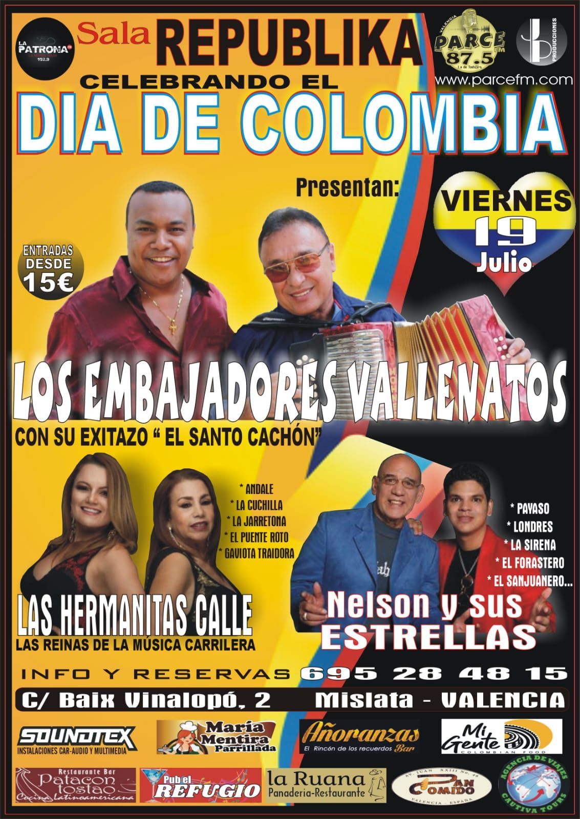 independencia de Colombia en Valencia