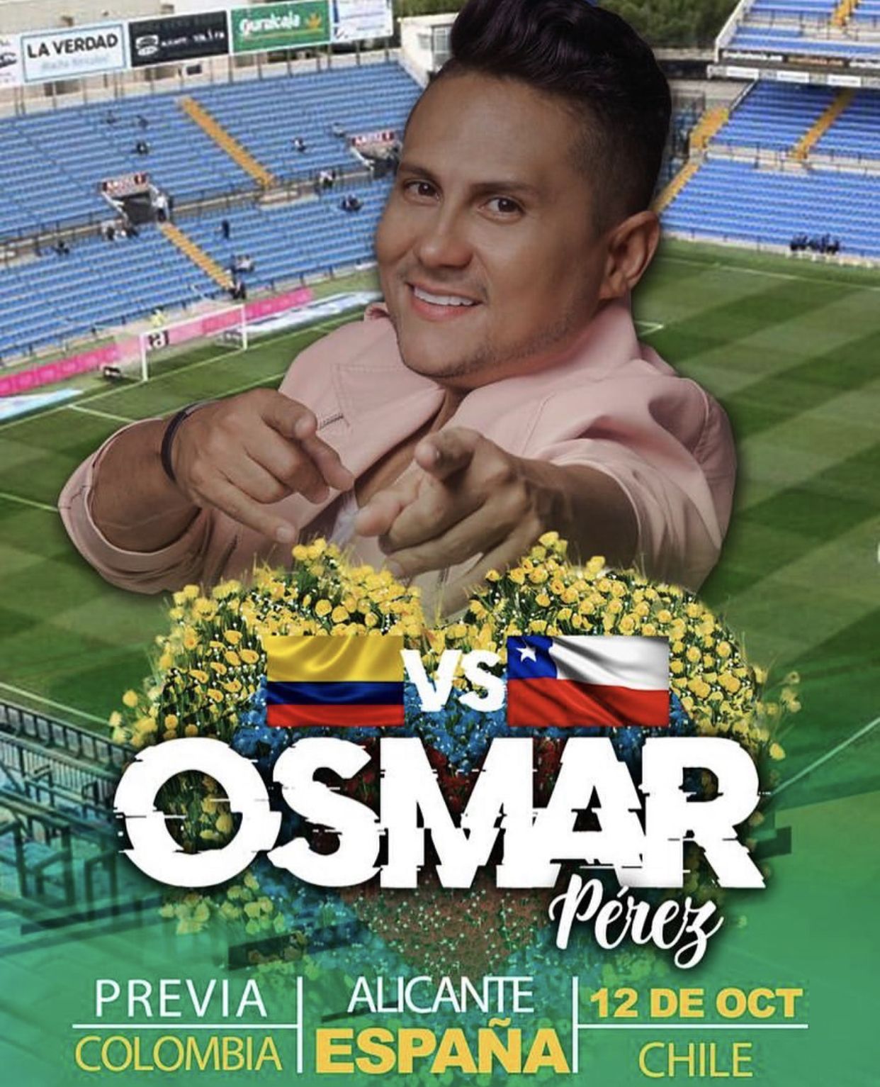 Osmar Pérez cantará el himno de Colombia en el partido de Colombia vs Chile