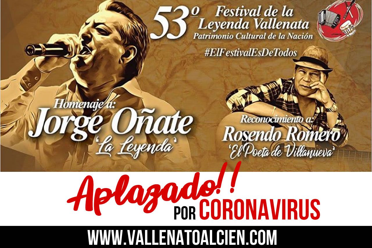 Festival Vallenato Aplazado por Coronavirus