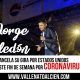 Jorge Celedon Cancela su gira por Estados Unidos por Coronavirus