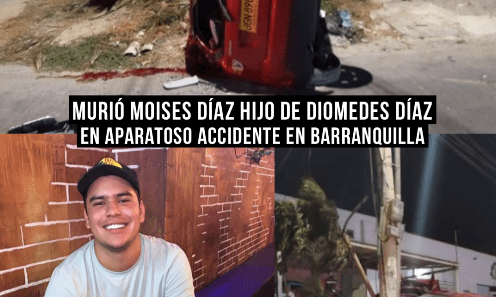 Murió Moises Díaz hijo de Diomedes en accidente en Barranquilla