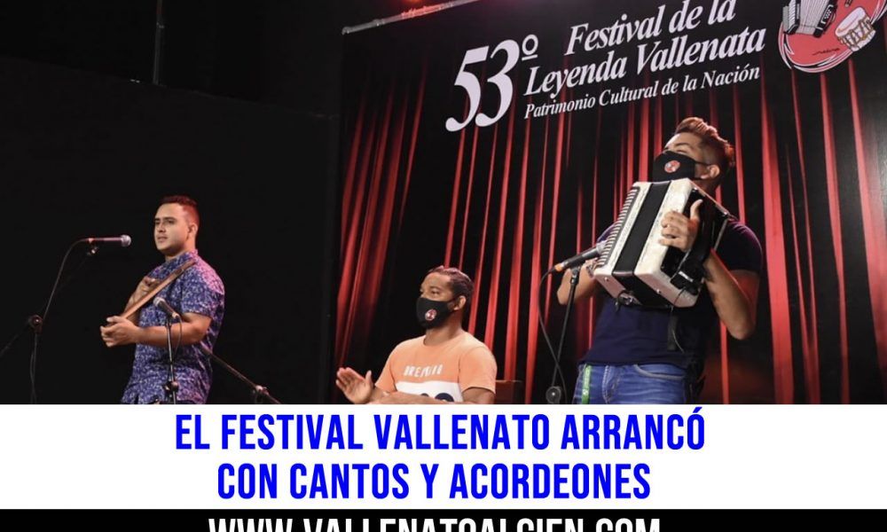 El festival vallenato arrancó con cantos y acordeones