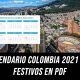 Calendario Colombia 2021 con festivos PDF