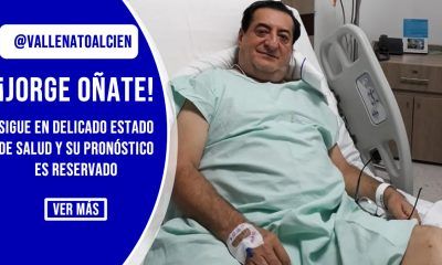 Jorge Oñate sigue en delicado estado de salud y su pronostico es reservado