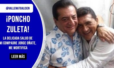 Poncho Zuleta, La delicada salud de mi compadre Jorge Oñate, me mortifica