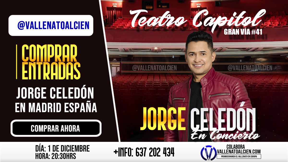 Comprar entradas Jorge Celedón en Madrid España