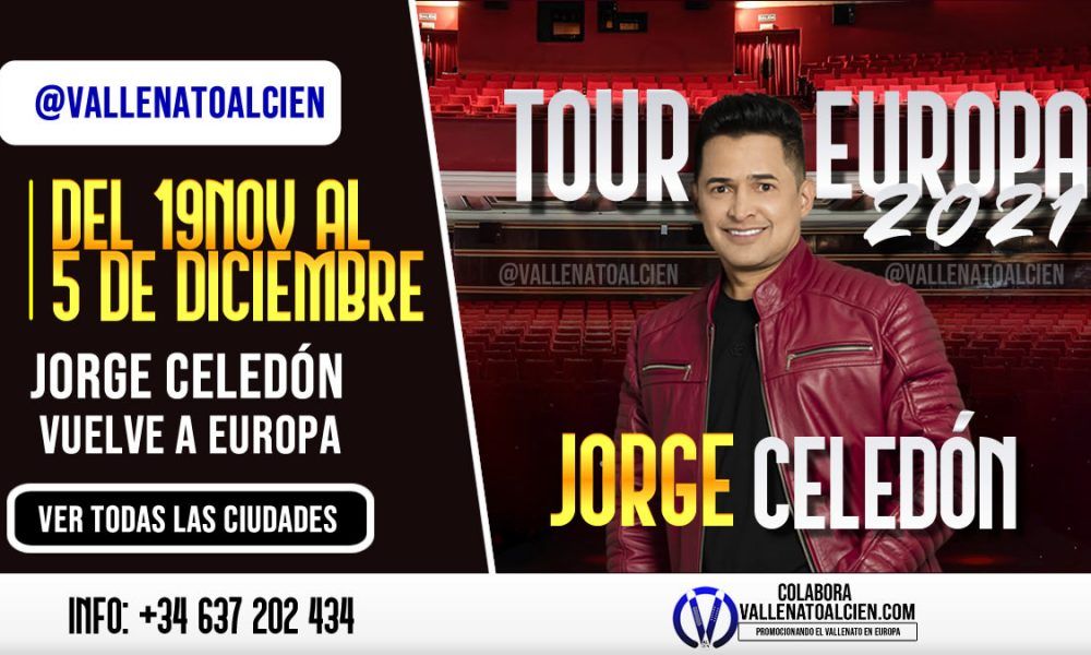 Tour Europa 2021 Jorge Celedón